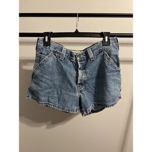 Vintage Abercrombie & Fitch 90s Y2K Denim Jean Shorts Made in USA Size 8